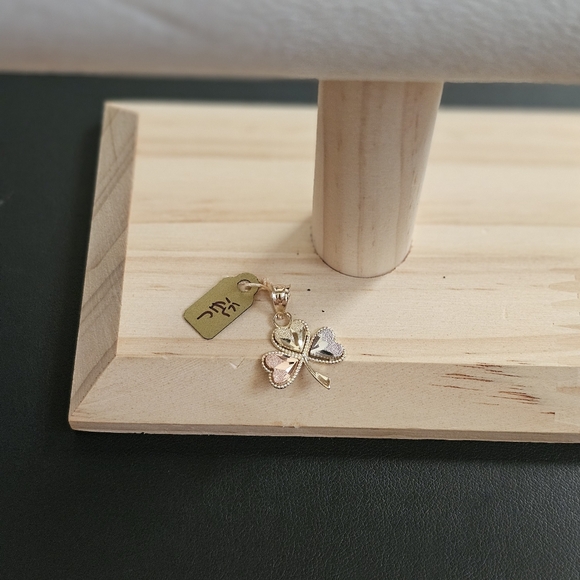 14k Gold Tri Color Pendant